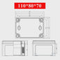 Waterproof Plastic Enclosure Box Electronic Electrical Project Box ABS Outdoor Junction Box Housing IP67 Project Instrument Case