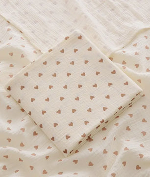 Zachte Muslin Swaddle Deken voor Baby's - Katoen, 80x80cm, met schattige prints