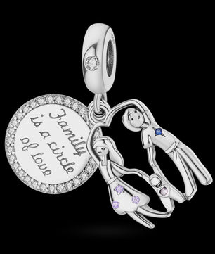 925 Sterling Zilveren Bedel 'Mom Love' - Perfect Cadeau voor Moederdag en Verjaardag