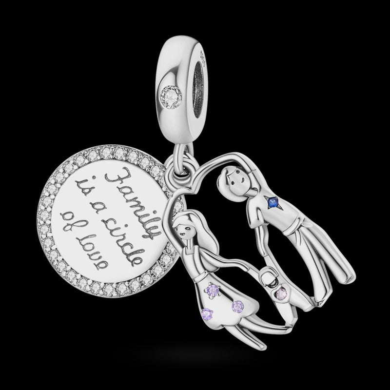 925 Sterling Zilveren Bedel 'Mom Love' - Perfect Cadeau voor Moederdag en Verjaardag