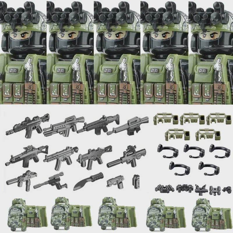 Bouwstenen Militaire Special Forces Commando Figuren met Wapens