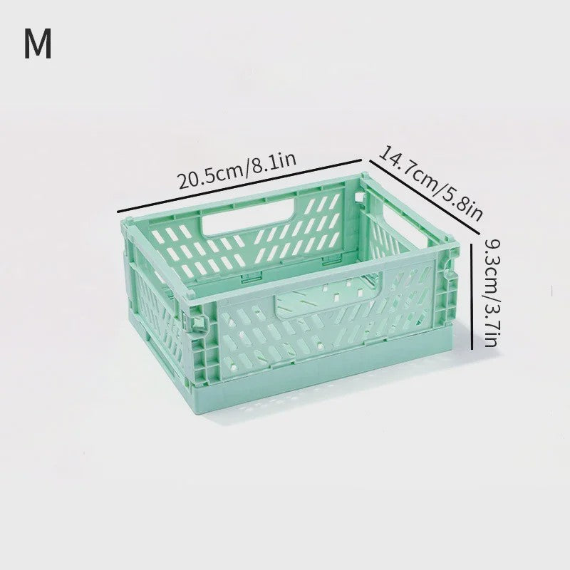 Opvouwbare Opbergkrat & Mand - Stapelbaar, Draagbaar en Ideaal voor Speelgoed, Sieraden en Cosmetica