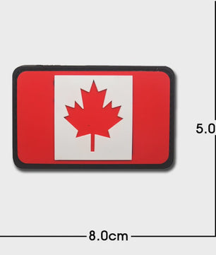 3D PVC Vlag Patches - Rubberen Militaire Emblemen met Klittenband