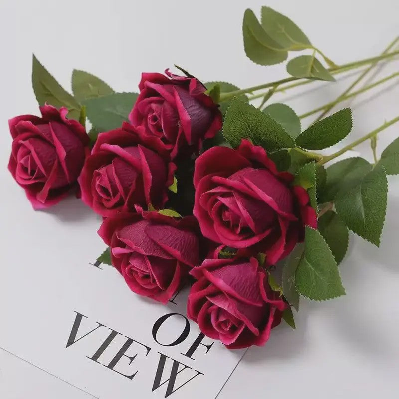 Kunst Rozen Takken - Realistische Kunstbloemen voor Bruiloft & Decoratie (1, 5, 10, 20 stuks)