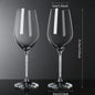 2pcs Light Luxury High-end Crystal Cup Red Wine Glass Set Tall Glass Party Wine Glass Glasses DrinkingGlasses for ChampagneFlute