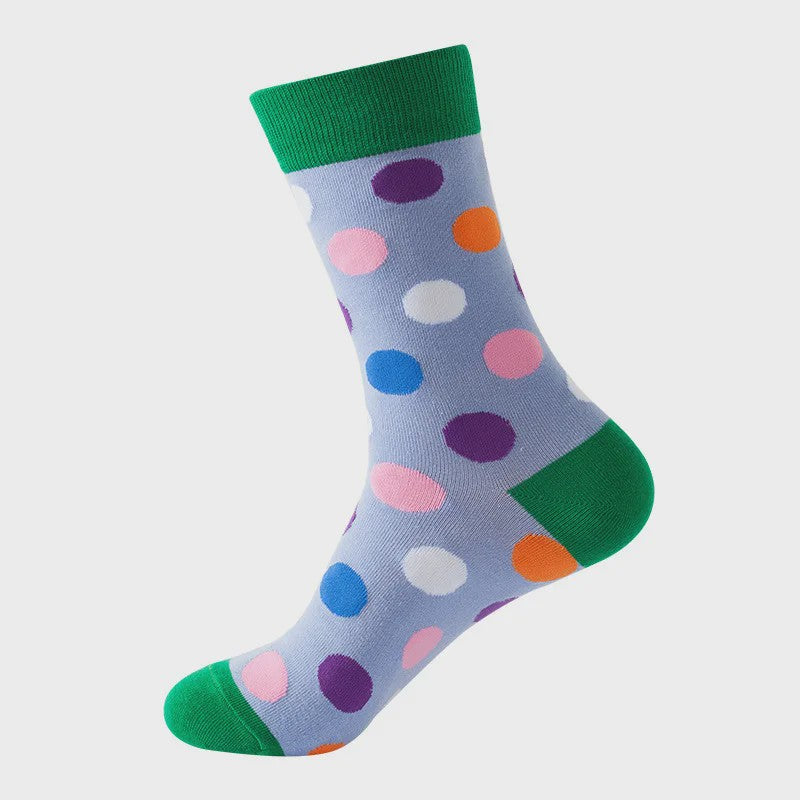 Unisex Katoenen Sokken met Vrolijke Fruit, Dieren & Kunst Prints - Hip Hop & Skateboard Stijl