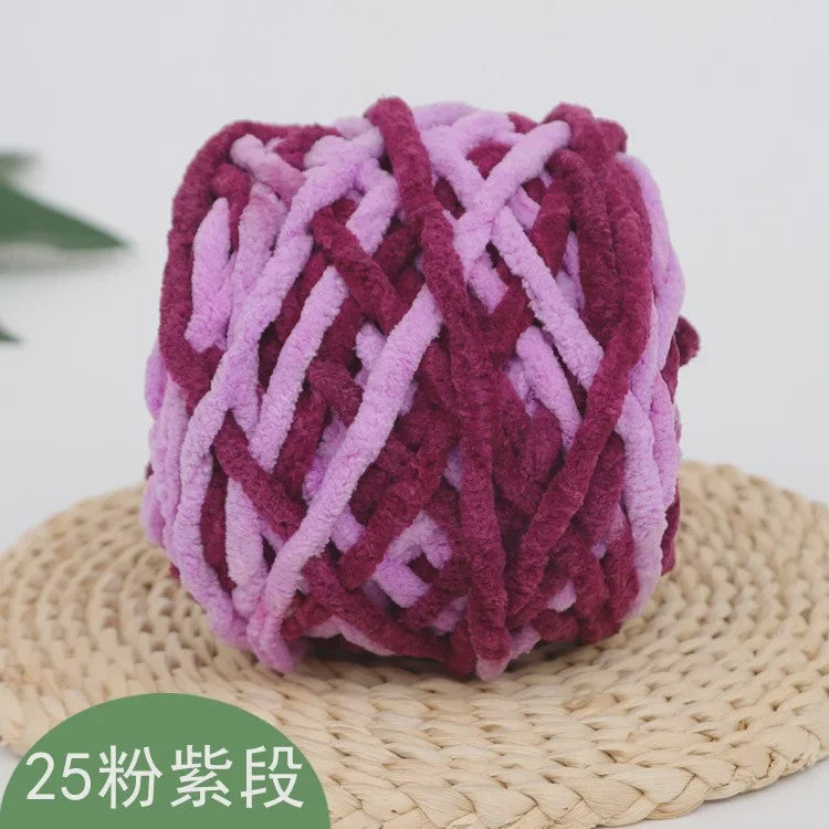 Chenille Garen 100g/bol - Super Zacht Dik Wol Garen voor Handbreien, DIY Sjaals & Projecten
