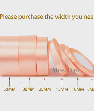 Satijnen Lint 22 Meter - Diverse Breedtes (6mm t/m 50mm) voor Decoratie & Knutselen