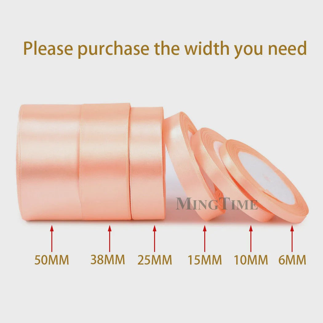 Satijnen Lint 22 Meter - Diverse Breedtes (6mm t/m 50mm) voor Decoratie & Knutselen