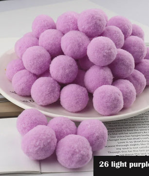 Mix van Zachte Pompoms (8-30mm) voor Knutselen, Decoratie & Speelgoed
