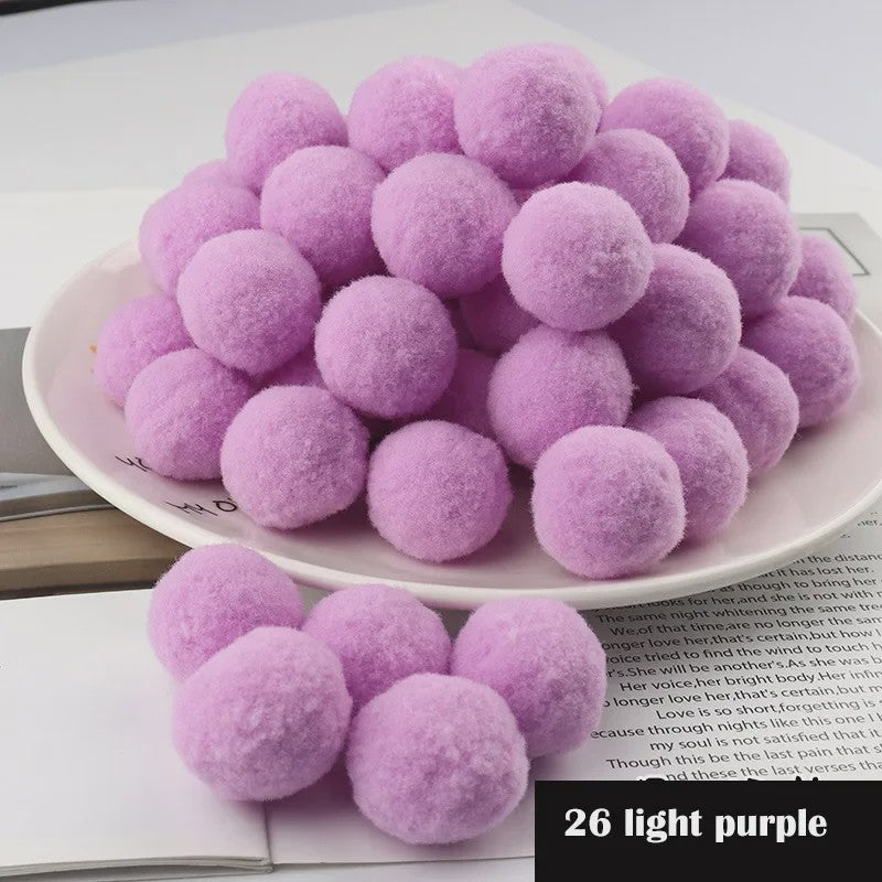 Mix van Zachte Pompoms (8-30mm) voor Knutselen, Decoratie & Speelgoed