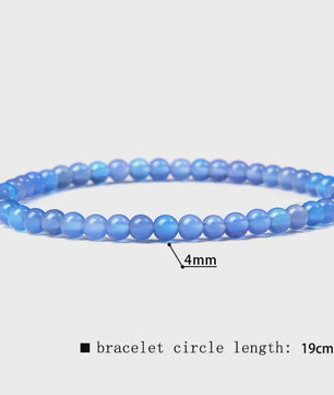 Natuursteen Armband met Kwarts, Kattenoog, Jades & Aquamarijn Kralen - Stretch Bangle voor Dames & Heren