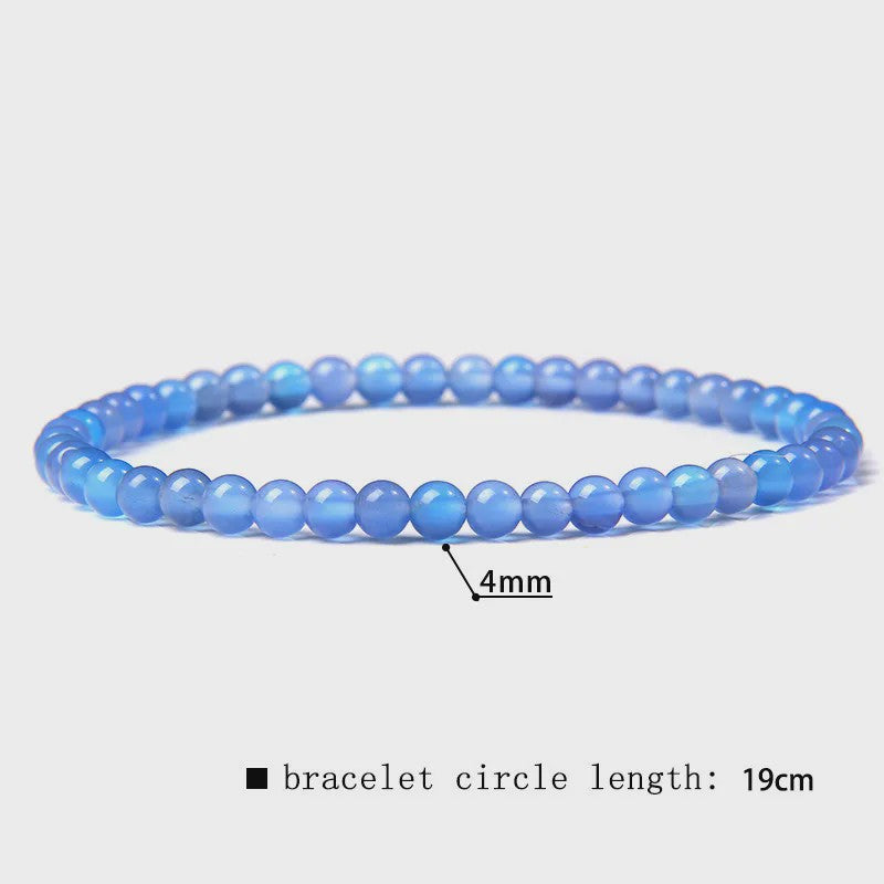 Natuursteen Armband met Kwarts, Kattenoog, Jades & Aquamarijn Kralen - Stretch Bangle voor Dames & Heren
