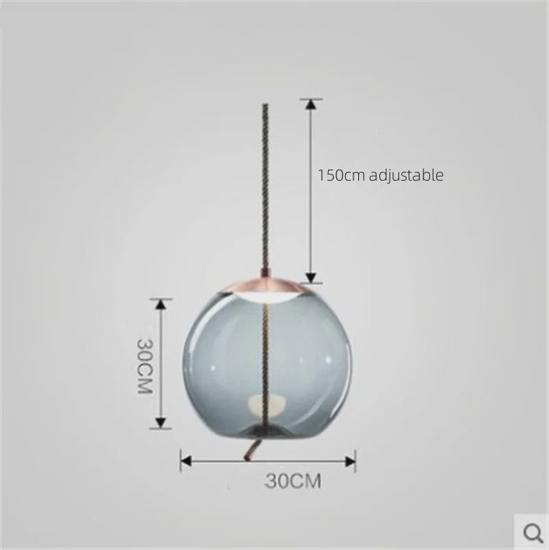 Moderne Glazen LED Hanglamp - Stijlvolle Verlichting voor Woonkamer, Keuken & Bar