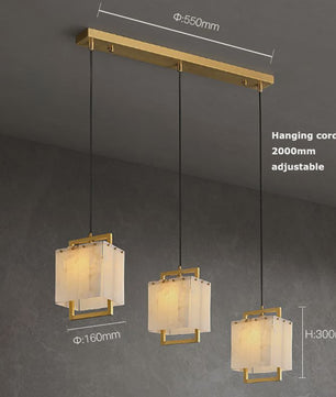 Luxe Marmer LED Kroonluchter Goud/Chroom - Dimbaar