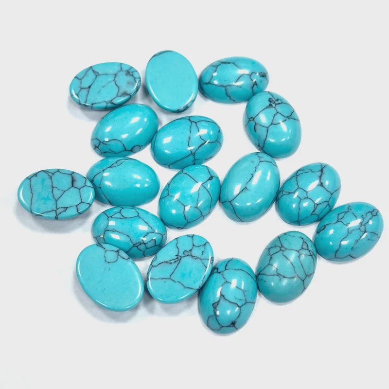 10x Kristal Cabochons Ovaal 13x18mm - Natuurlijke Helende Stenen voor Sieraden Maken