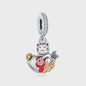 925 Sterling Zilveren Bedel Lucky Cat - Chinees Nieuwjaar & Japanse Stijl Hanger voor Dames Armbanden & Kettingen