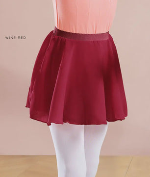 18 Colours Ballet Skirt Girls Toddler Kids Dance Chiffon Skirt Elastic Waist Short Dance Skirt for Girls Tutu Skirt for Ballet