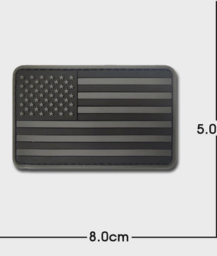 3D PVC Vlag Patches - Rubberen Militaire Emblemen met Klittenband