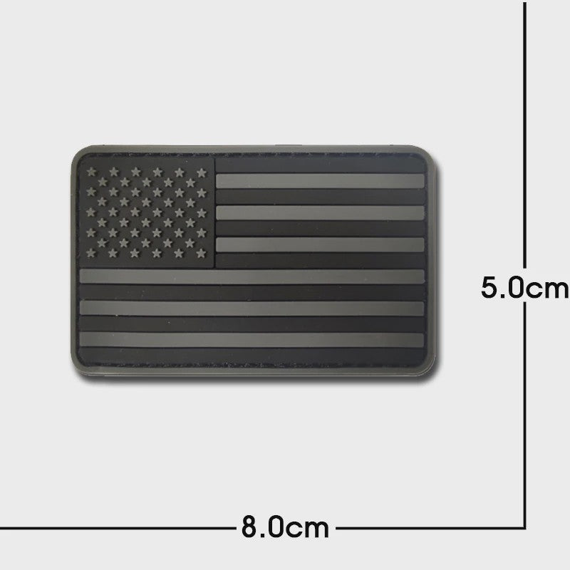 3D PVC Vlag Patches - Rubberen Militaire Emblemen met Klittenband