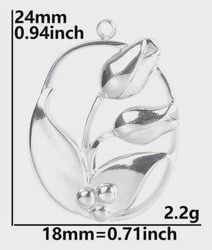 Set van 5 Zilverkleurige Stainless Steel Bedels: Ster, Maan, Zon, Vlinder, Roos & Ojo Turco