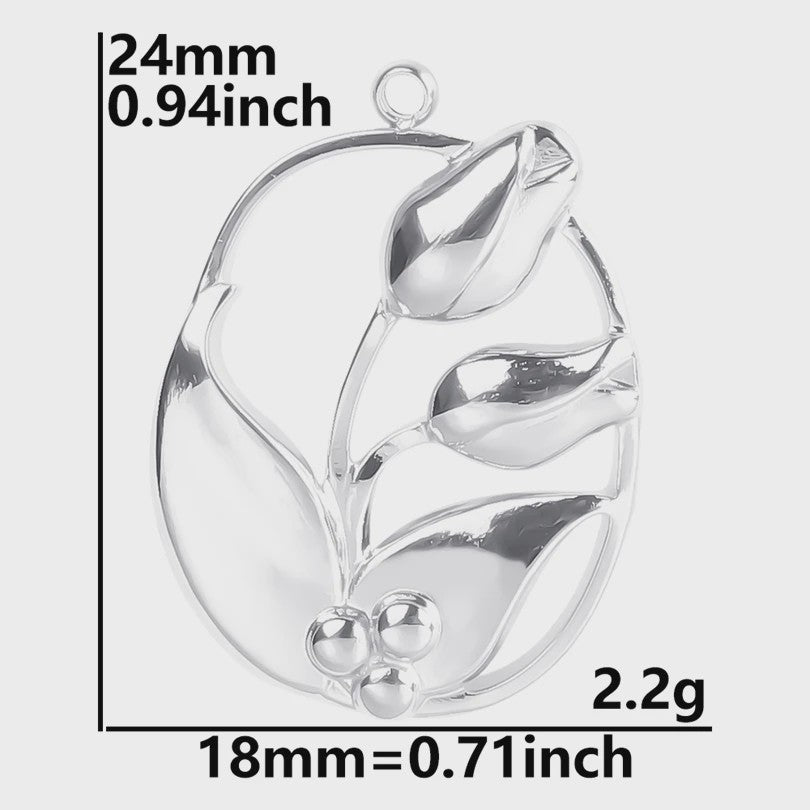 Set van 5 Zilverkleurige Stainless Steel Bedels: Ster, Maan, Zon, Vlinder, Roos & Ojo Turco