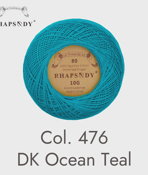 Rhapsody Garen Maat 80 - 100% Egyptisch Katoen voor Haken, Breien & Macramé - 31 Kleuren