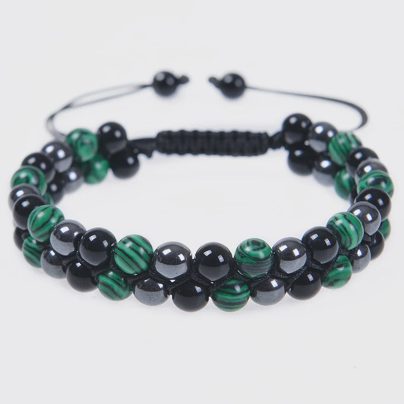 7 Chakra Dubbellaags Edelsteen Armband - Yoga, Meditatie & Helende Kristallen