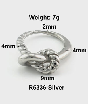 Nieuw Design Geometrische Kralen Ring - Roestvrij Staal Dames Sieraden