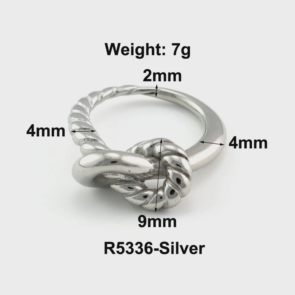 Nieuw Design Geometrische Kralen Ring - Roestvrij Staal Dames Sieraden
