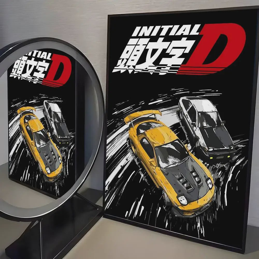 Initial D AE86 JDM Poster - Iconische Auto Kunst voor de Fan