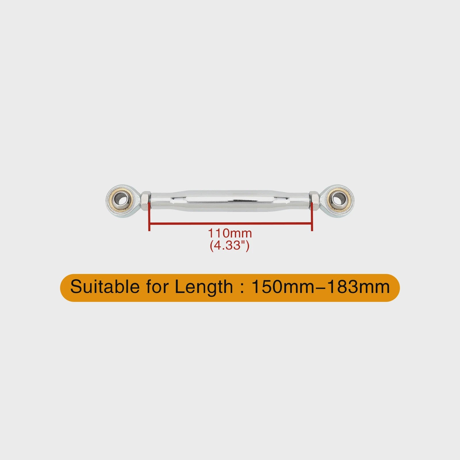 Universele Motor Schakelstang Linkage - 50mm tot 370mm - Verstelbaar