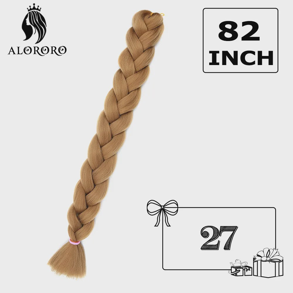Alororo Jumbo Braids Haarverlenging - 82 Inch Synthetisch Hittebestendig Vlecht Haar
