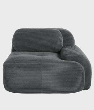 Moderne Corduroy Fauteuil Zonder Armleuningen met Kussen - SediaXL
