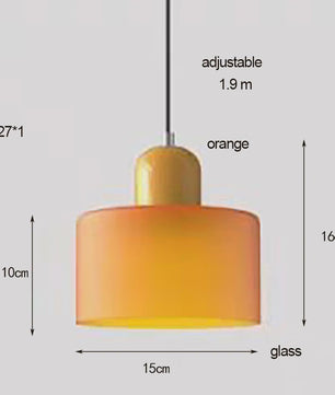 Moderne Glazen Hanglamp E27 - Sfeervolle Verlichting voor Slaapkamer, Nachtkastje of Bar