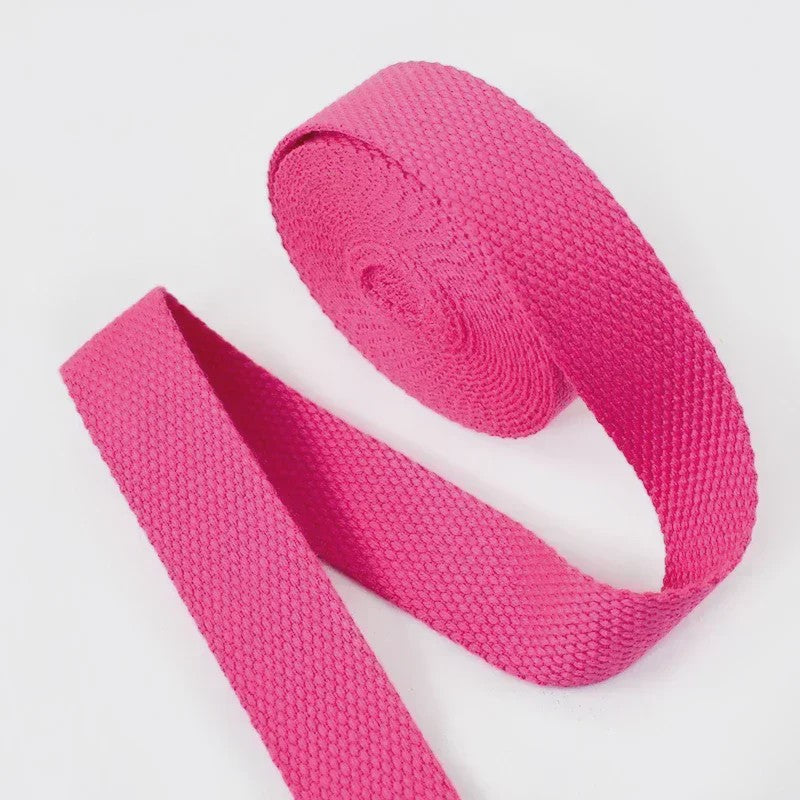 4 Meter Katoenen Band - 1.3mm Dikke Webbing voor Tassen, Riemen & DIY Projecten (20-50mm Breed)