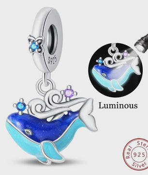 925 Sterling Zilver Charms: Walvishaai, Zeepaardje & Dolfijn - Luminous DIY Sieraden & Cadeaus