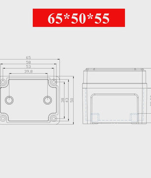 Waterproof Plastic Enclosure Box Electronic Electrical Project Box ABS Outdoor Junction Box Housing IP67 Project Instrument Case