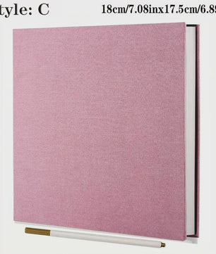 Linnen Fotoalbum Zelfklevend - DIY Scrapbook voor 2x3 tot 8x10 Inch Foto's