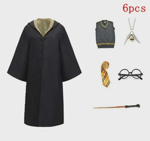 Harry Potter Cosplay Kostuum Set - Volwassenen & Kinderen - Gryffindor & Slytherin