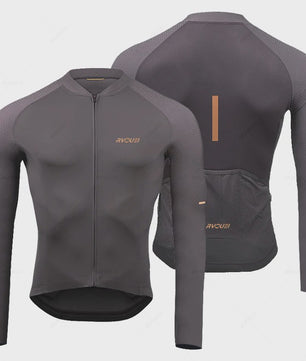 Heren Fietsset Lange Mouw Jersey met Bib Pants - Ademend en Comfortabel