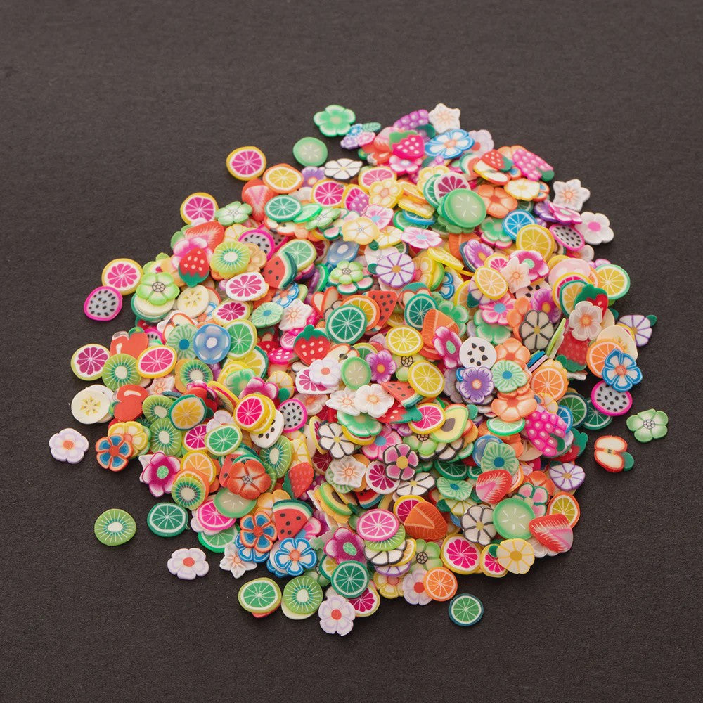 1000x Polymeer Klei Fruit Schijfjes - DIY Sieraden, Epoxy & Telefoon Decoratie