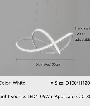 Moderne LED Hanglamp - Stijlvolle Verlichting voor Woonkamer, Eetkamer & Slaapkamer