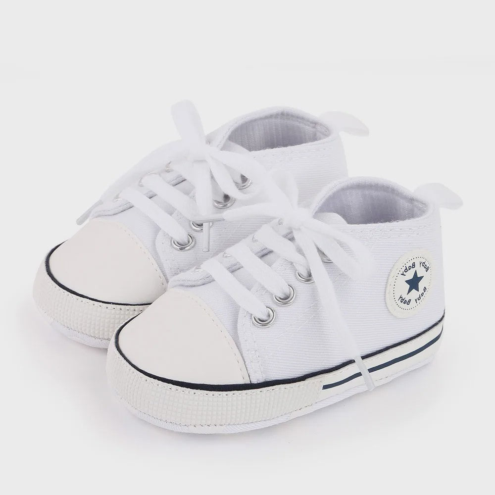Babyschoenen Canvas Sneakers - Eerste Stapjes Schoentjes met Zachte Zool