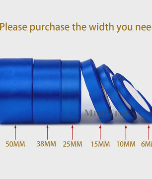 Satijnen Lint 22 Meter - Diverse Breedtes (6mm t/m 50mm) voor Decoratie & Knutselen