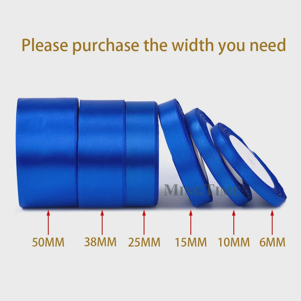 Satijnen Lint 22 Meter - Diverse Breedtes (6mm t/m 50mm) voor Decoratie & Knutselen