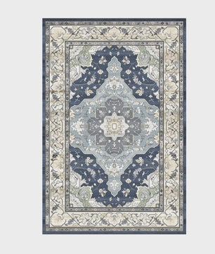 Wasbaar & Opvouwbaar Perzisch Retro Vloerkleed | Zacht Imitatie Kasjmier voor Woonkamer, Slaapkamer & Hal