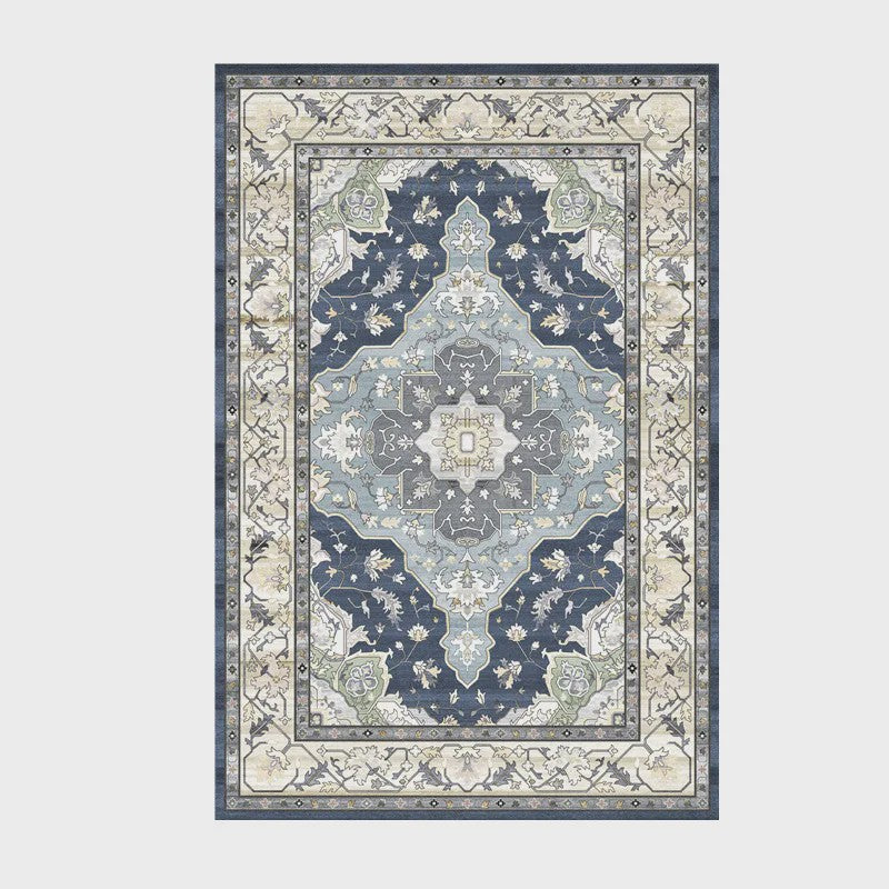 Wasbaar & Opvouwbaar Perzisch Retro Vloerkleed | Zacht Imitatie Kasjmier voor Woonkamer, Slaapkamer & Hal