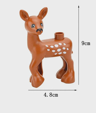 Grote Bouwstenen Dierenpark & Boerderij Figuren - Compatibel met Duplo