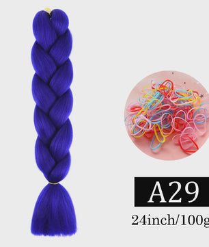 24 Inch Jumbo Braids Haarverlenging - Synthetisch Vlechtkapsel met Ombre Kleuren